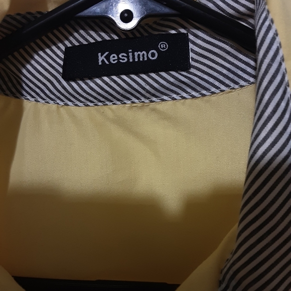 A Yellow button up mens shirt - Picture 2 of 2